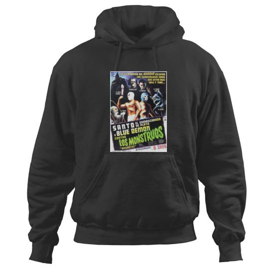 Discover Santo Blue Demon Contra Los Monstruos Hoodies