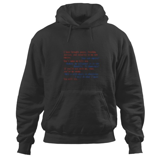 Discover Revenge of the Sith, Obi-Wan and Anakin quote Classic Hoodies