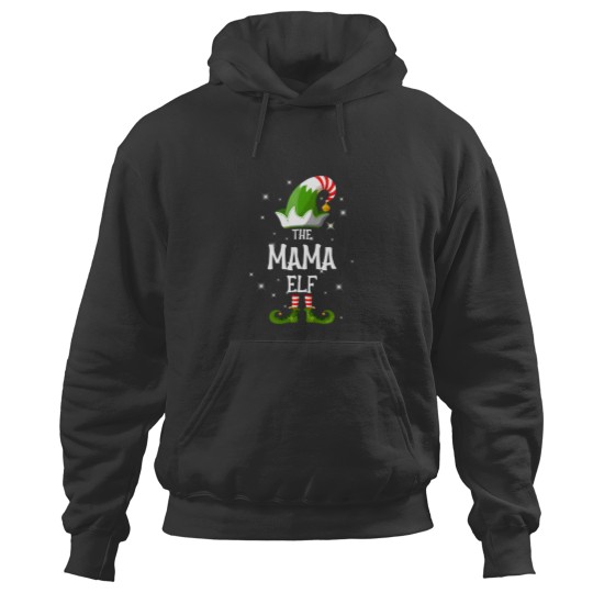 Discover The Mama Elf Family Matching Group Christmas Hoodies