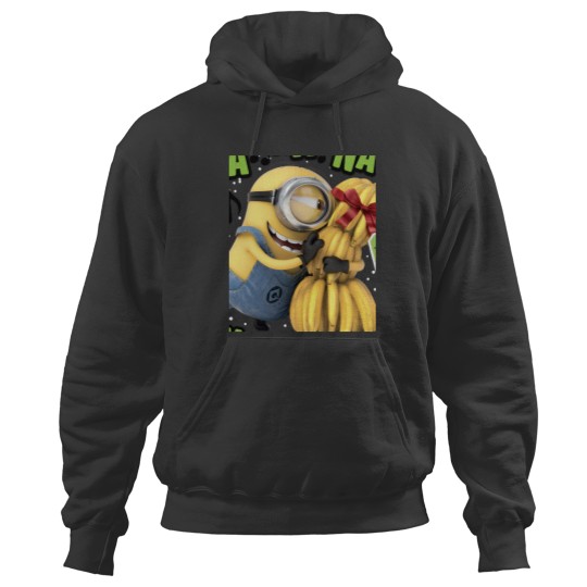 Discover Despicable Me Minion Banana Present Christmas Hoodies