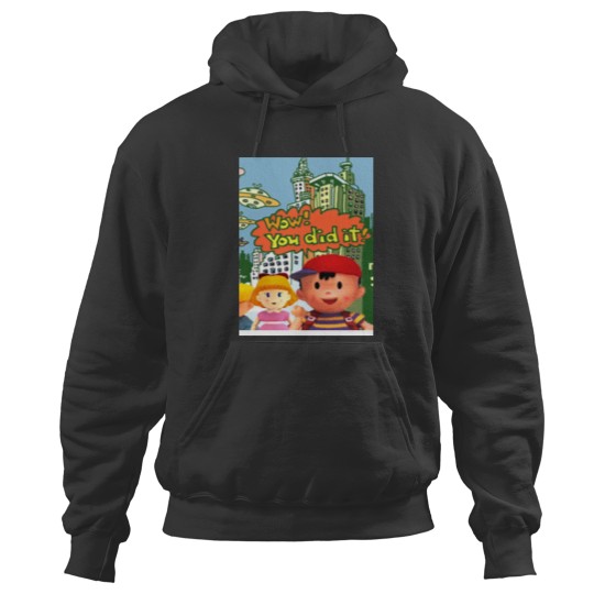 Discover Smash 64 Ness Congratulations Screen Graphic Hoodies