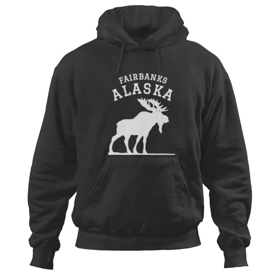 Discover fairbanks alaska gifts souvenir moose Hoodies