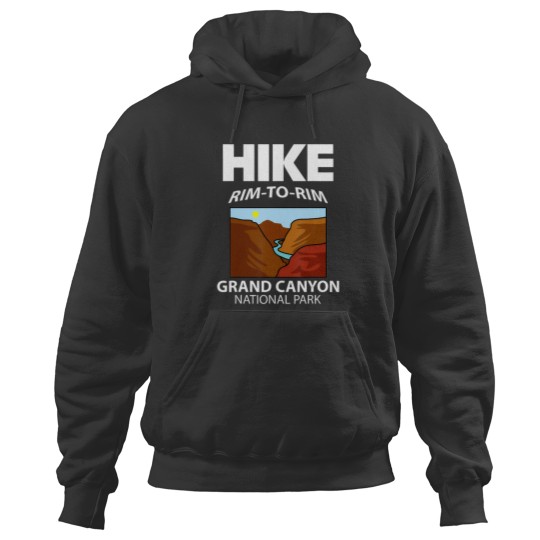 Discover rim to rim grand canyon national park Arizonna hike Hoodies