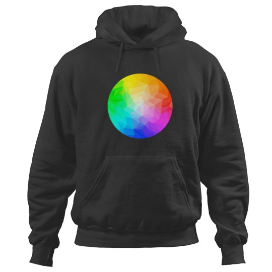Discover low poly color wheel Hoodies