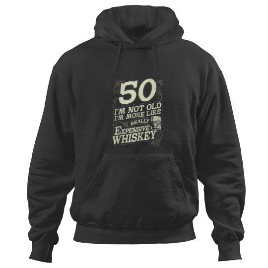Discover 50 Years Old Whiskey Bourbon 50th Birthday Whiskey Drinker Hoodies