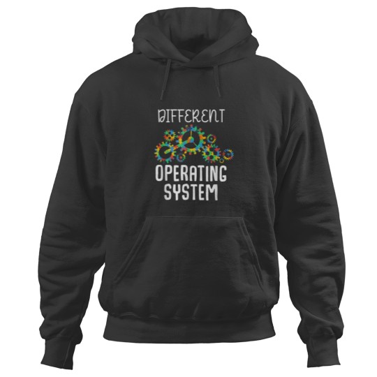 Discover Different Operating System Autism Awareness Puzzle Tolerance Hoodies