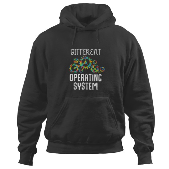 Discover Different Operating System Autism Awareness Puzzle Tolerance Hoodies