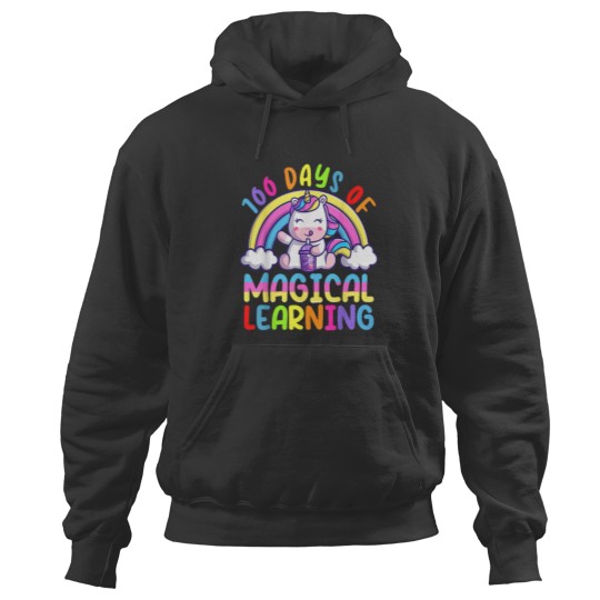 Discover 100 Days Of Magical Learning 100th Day Of School Hoodies