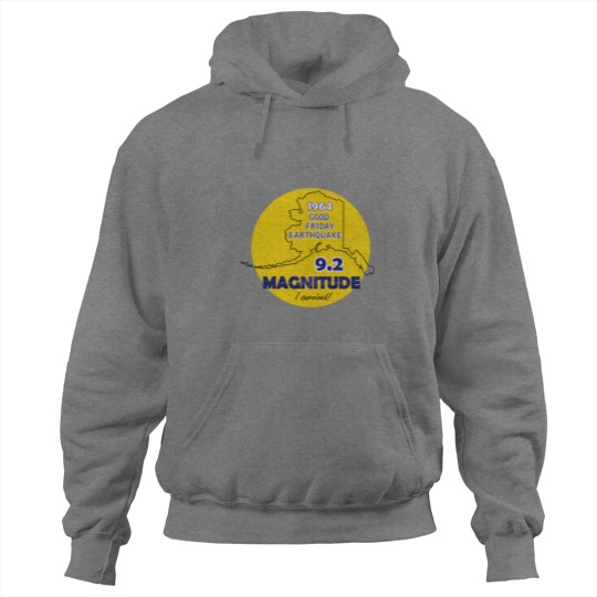 Discover ALASKA EARTHQUAKE 1964 FRIDAY I'M IN LOVE Hoodies