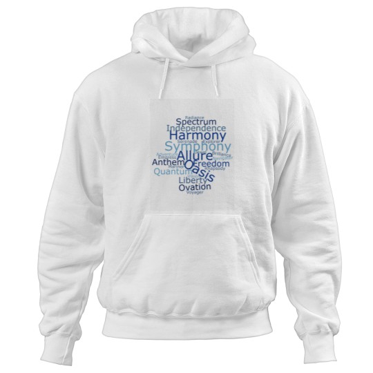 Discover All Royal Caribbean cruise ships in a word cloud Hoodies