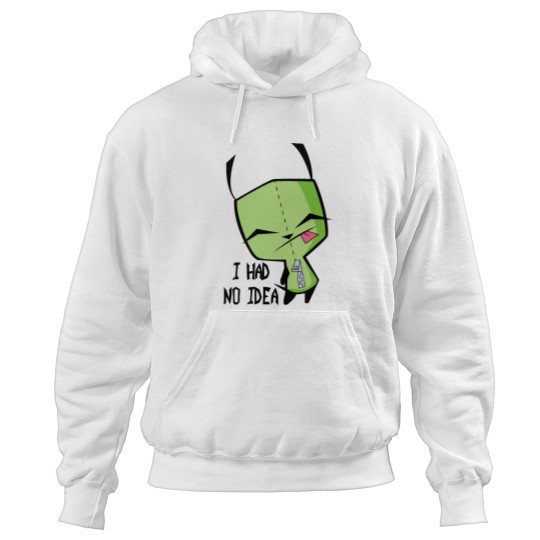 Discover Invader Zim's GIR in dog costume with I Had No Idea quote Hoodies