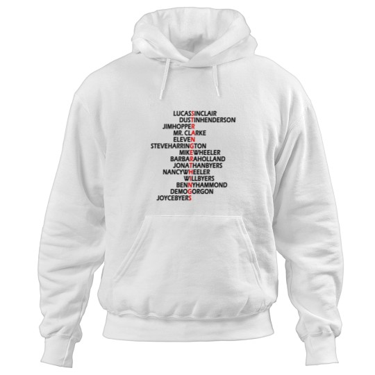 Discover Names of Strangers Things Hoodies