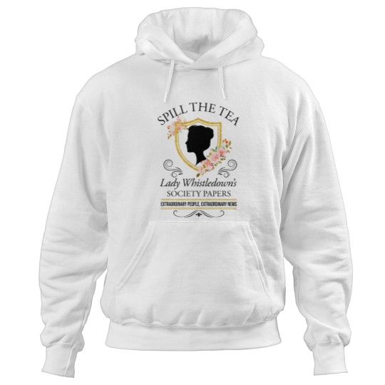 Discover Bridgerto n Spill The Tea Lady Whistledown's Society Papers floral Hoodies