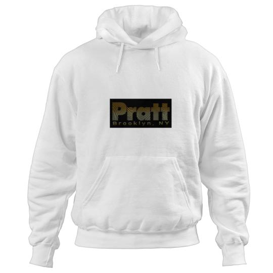Discover Pratt Institute logo, BrooklynNY (gold on black)) Hoodies
