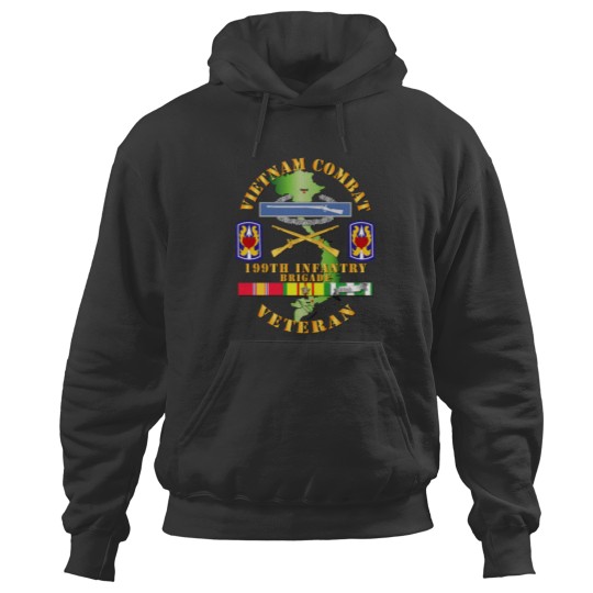 Discover Vietnam Combat Infantry Veteran w 199th Inf Bde Hoodies