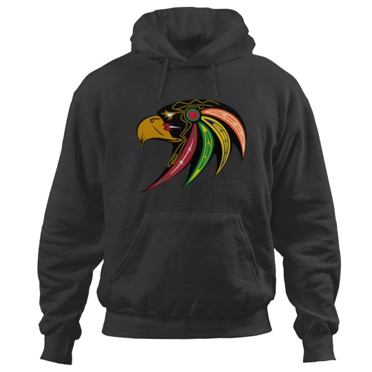 Discover Blackhawks Alternate Accipiter Logo - Blackhawks - Hoodies