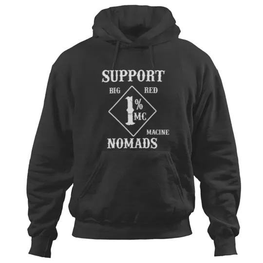 Discover Support Big Red Macine Nomads Hoodies