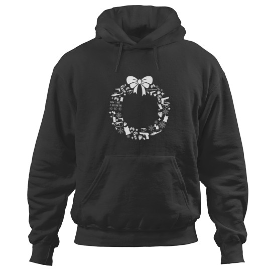 Discover Die Hard Christmas Wreath Pattern - Die Hard - Hoodies