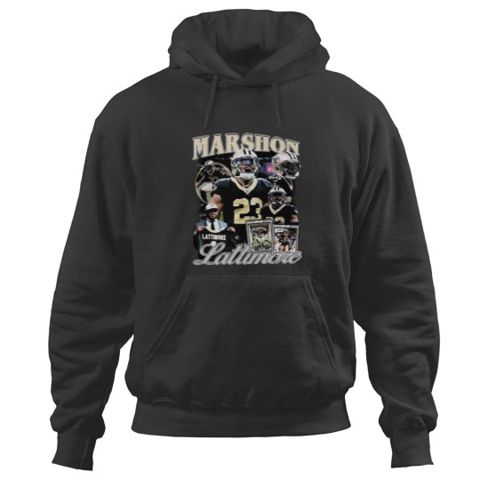 Discover Vintage 90s Graphic Style Marshon Lattimore Hoodies, Vintage Hoodies, American Football Gift