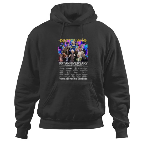 Discover Doctor Who 60th Anniversary 1963 - 2023 Signature Thank You Hoodies