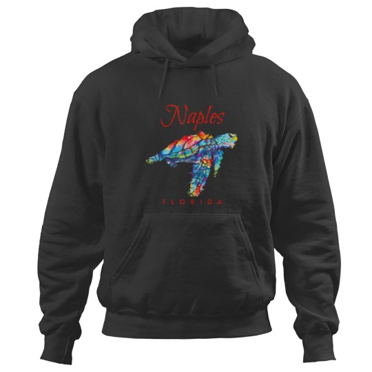 Discover naples florida watercolor sea turtle t Hoodies