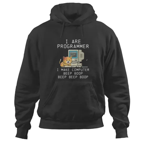 Discover i are programmer i make computer beep boop Classic Hoodies