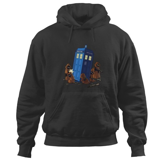 Discover JAWA Steals DOCTOR WHO Mens Hoodies, Tardis Police