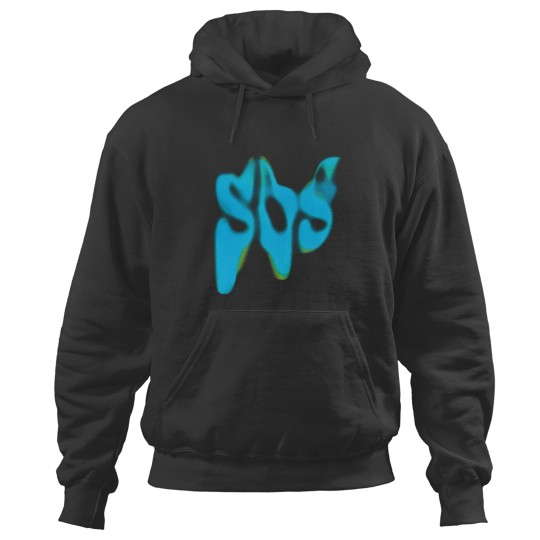 Discover S.Z.A SOS Text Hoodies, Sza Album New Bootleg 90s Black Hoodies, Music RnB Singer Rapper Hoodies