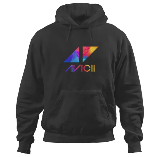 Discover avicii text and logo colorful Hoodies