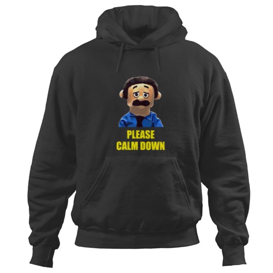 Discover Please Calm Down Awkward Puppets Diego Hoodies