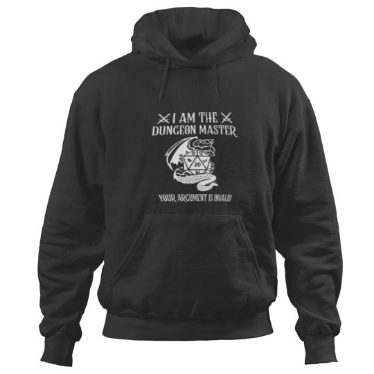 Discover Dungeon Master Hoodies, I am The DM Your Argument is Invalid DnD Clothing