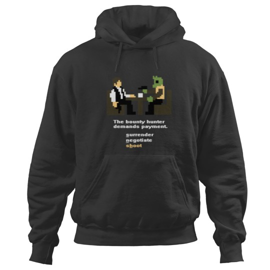 Discover Han and Greedo 8-Bit Hoodies