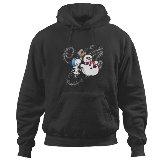 Discover vintage snoopy with snowmanwinter wonderland crewneck Hoodies