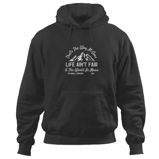 Discover Sturgill Simpson Hoodies, Country Music Hoodies, Life Ain't Fair Unisex Softstyle Hoodies