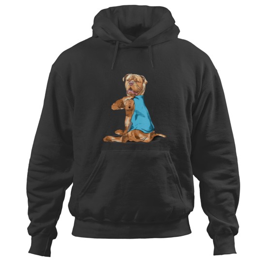 Discover Funny dogue de bordeaux Dog I Love Mom Tattoo Hoodies