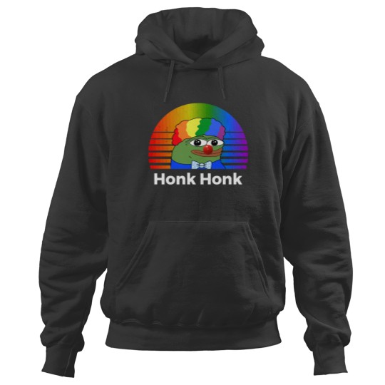 Discover Clown Pepe Honk Honk Funny Meme Honkler 0454 Hoodies