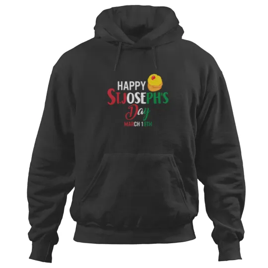 Discover Happy St Joseph's Day Jesus Sfingi Zeppole Christ Hoodies