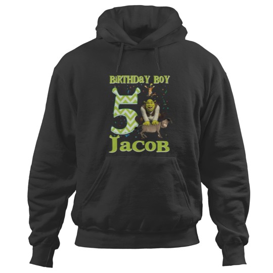 Discover Shrek Birthday Hoodies, Green Ogre Cartoon Custom Personalized Boy Girl Birthday Hoodies