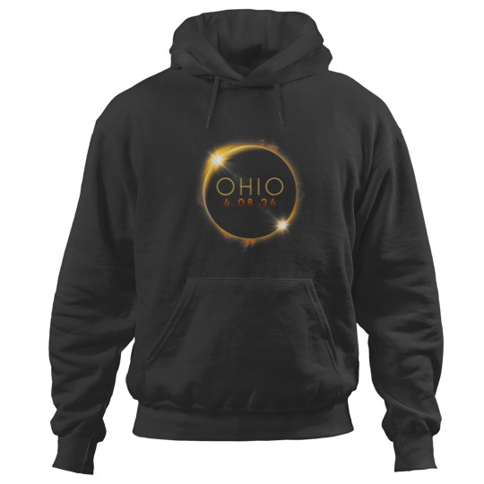Discover Solar Eclipse 2024 State Ohio Total Solar Eclipse Hoodies