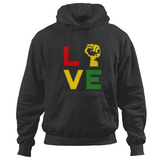 Discover Juneteenth Vintage Love Emancipation Day Melanin Black Pride Hoodies