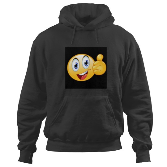 Discover Thumbs up smiley face Hoodies