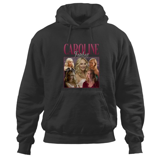 Discover Caroline Forbes Vintage Washed Hoodies, Actress Graphic Unisex Hoodies