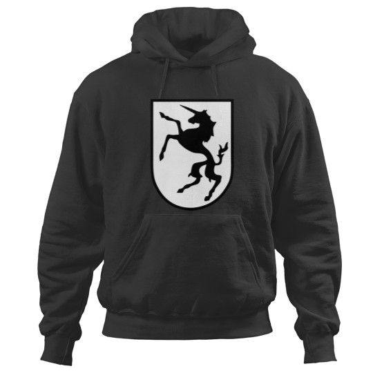 Discover Kriegsmarine U-boat U-1195 - Prancing Unicorn - Clean Style Hoodies
