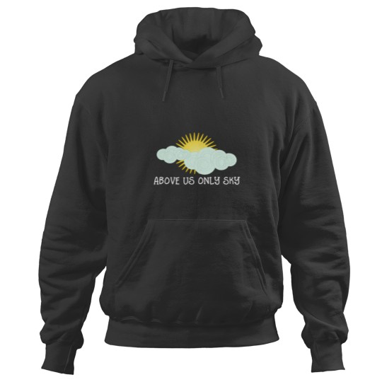 Discover Imagine John Lennons Above Us Only Sky Lyrics Text Fitted Hoodies