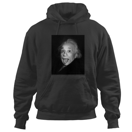 Discover Albert Einstein Genius Tongue Funny Hoodies
