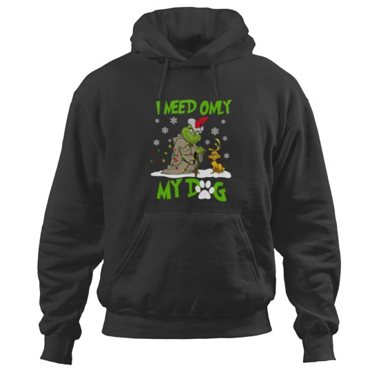 Discover Merry Christmas I Need Only My Dog Hoodies