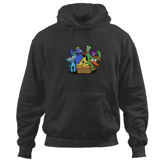 Discover Rainbow Friends Chapter Two with Cyan and Yellow1 Hoodies