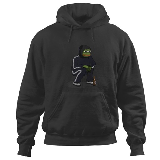 Discover Pepe the frog gopnik Hoodies