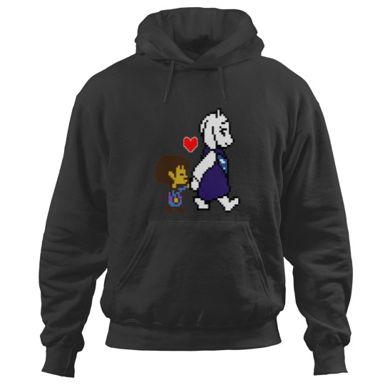 Discover Undertale Games - Toriel _amp_ Frisk Helping Hand Hoodies