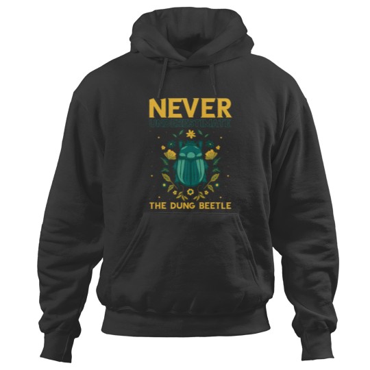 Discover Dung Beetle Lover Never Underestimate Entomology Bug Hoodies